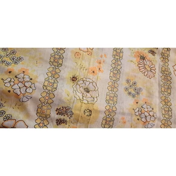 Ely & Walker Full Flat Sheet & Pillowcases Muslin Yellow Gold Floral Daisy - Picture 5 of 8